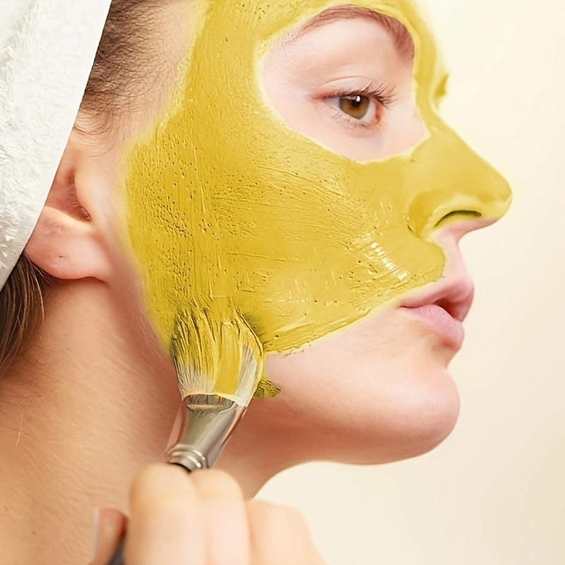 Turmeric Vitamin C Clay Facial Mask 1pcs, Deep Cleansing Light Beige Care Mask For Autumn & Winter, Rich In Kaolin & Aloe For Moisturizing, Brighten Light Beige, Christmas & Halloween Gifts, Korean Anti-aging Skincare Product