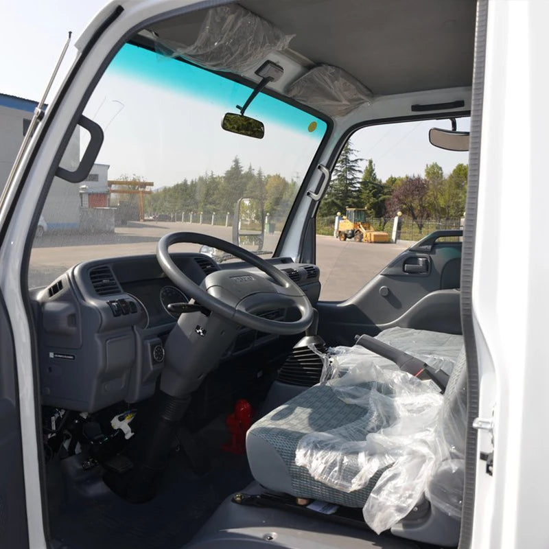 ISUZU ELF NKR 100P 4x2 Drive Flatbed Truck with Sides Euro 6 4K diesel Engine Left Steering Light Drop Side Truck