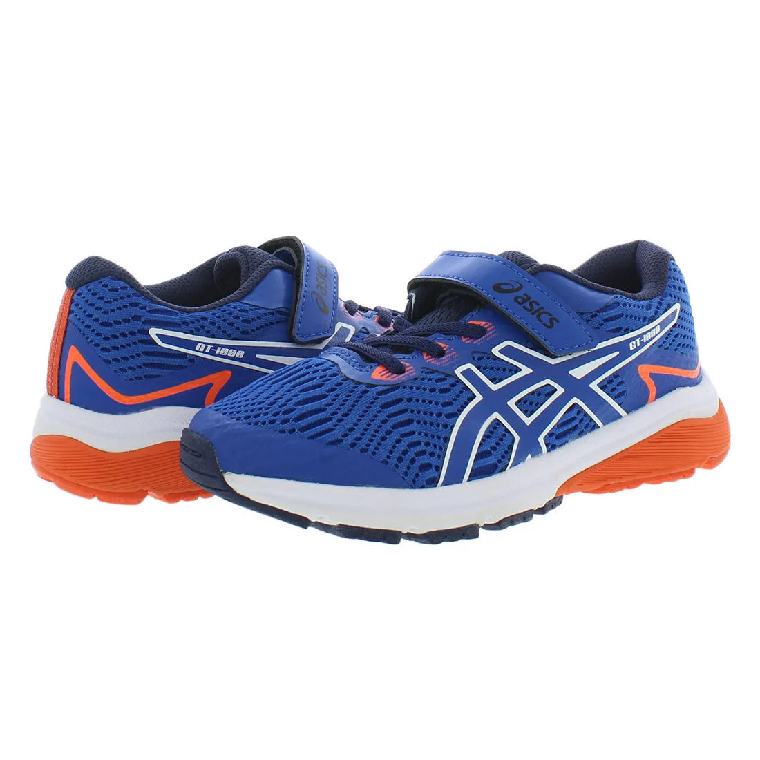 Asics Gt-1000 8 Ps Boys Shoes Color: Roya/White 100% Authentic