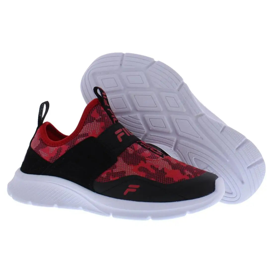 For Landbuzzer Print PS Boys Shoes Color Red/Black 100% Authentic Model Number 3RM02648604