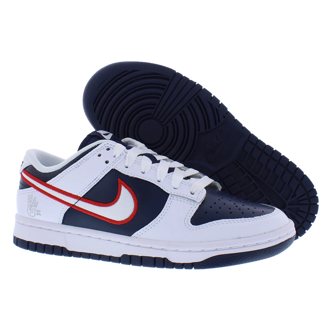 For Dunk Low Premium Womens Shoes Model MSS-DZ2780100 Color White/University Red/Obsidian 100% Authentic