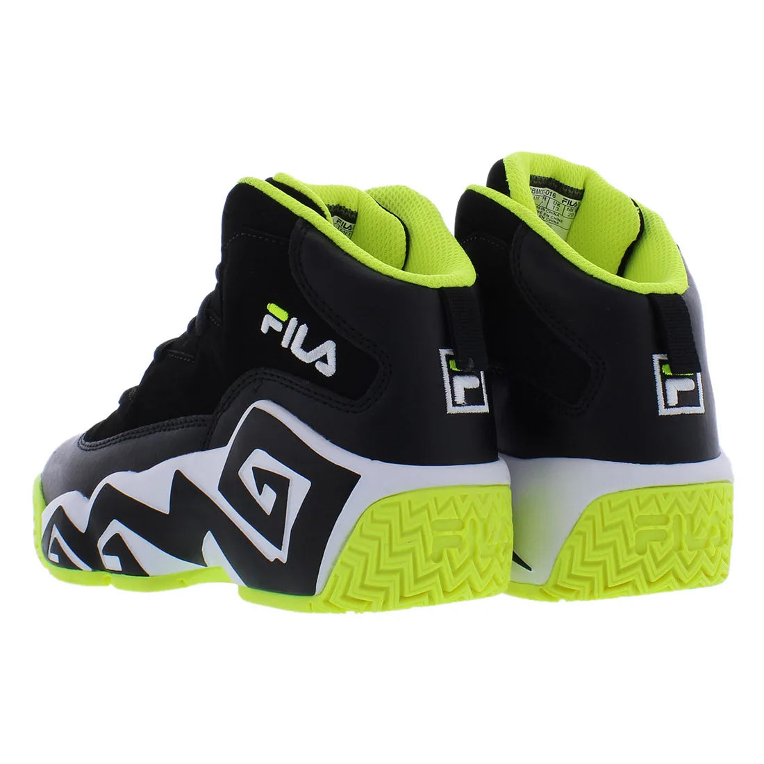 Fila Mb Boys Shoes Color: Black/Yellow 100% Authentic
