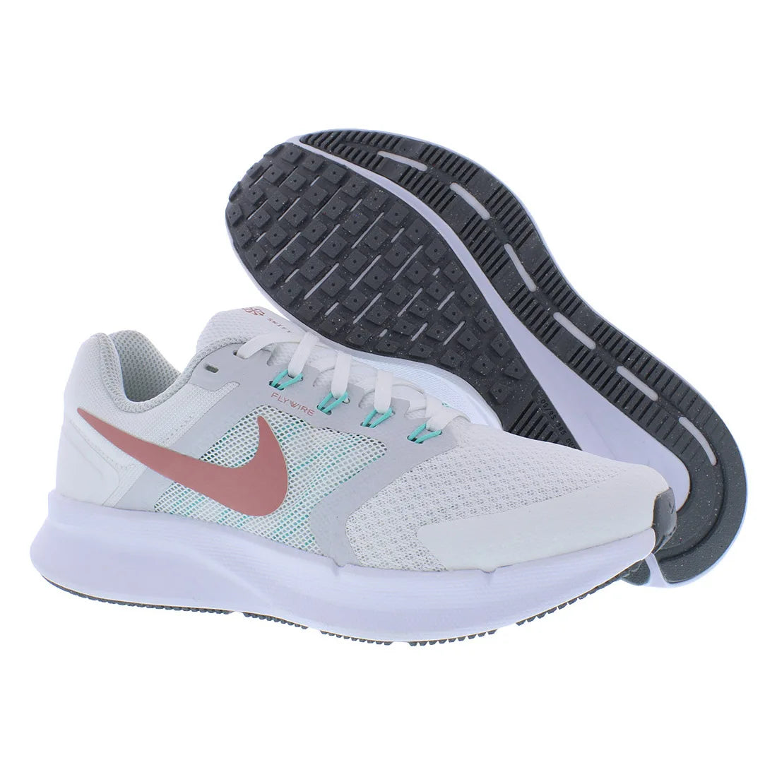 For Women's Run Swift 3 Sports Shoes DR2698104 in Summit White/Red Stardust EVA Insole Lace-Up Closure for Summer/Spring/Autumn