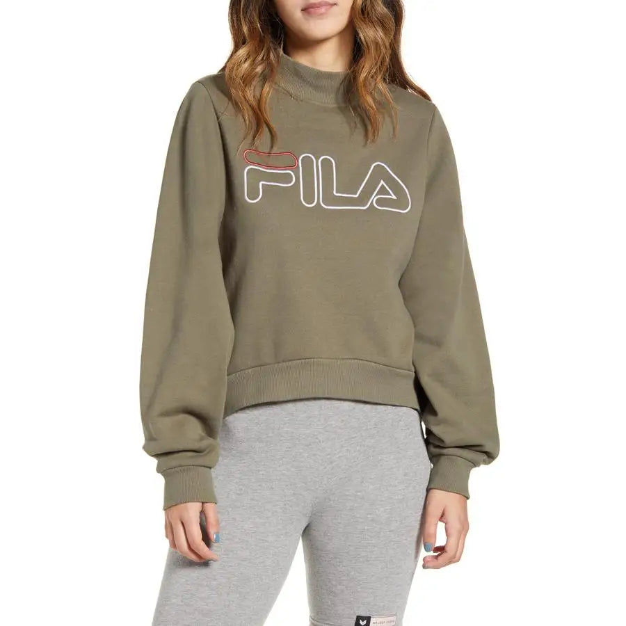Fila Hanami Women's Active Olive Sweaters Elegant Tops for Sports and Exercise | 100% Authentic