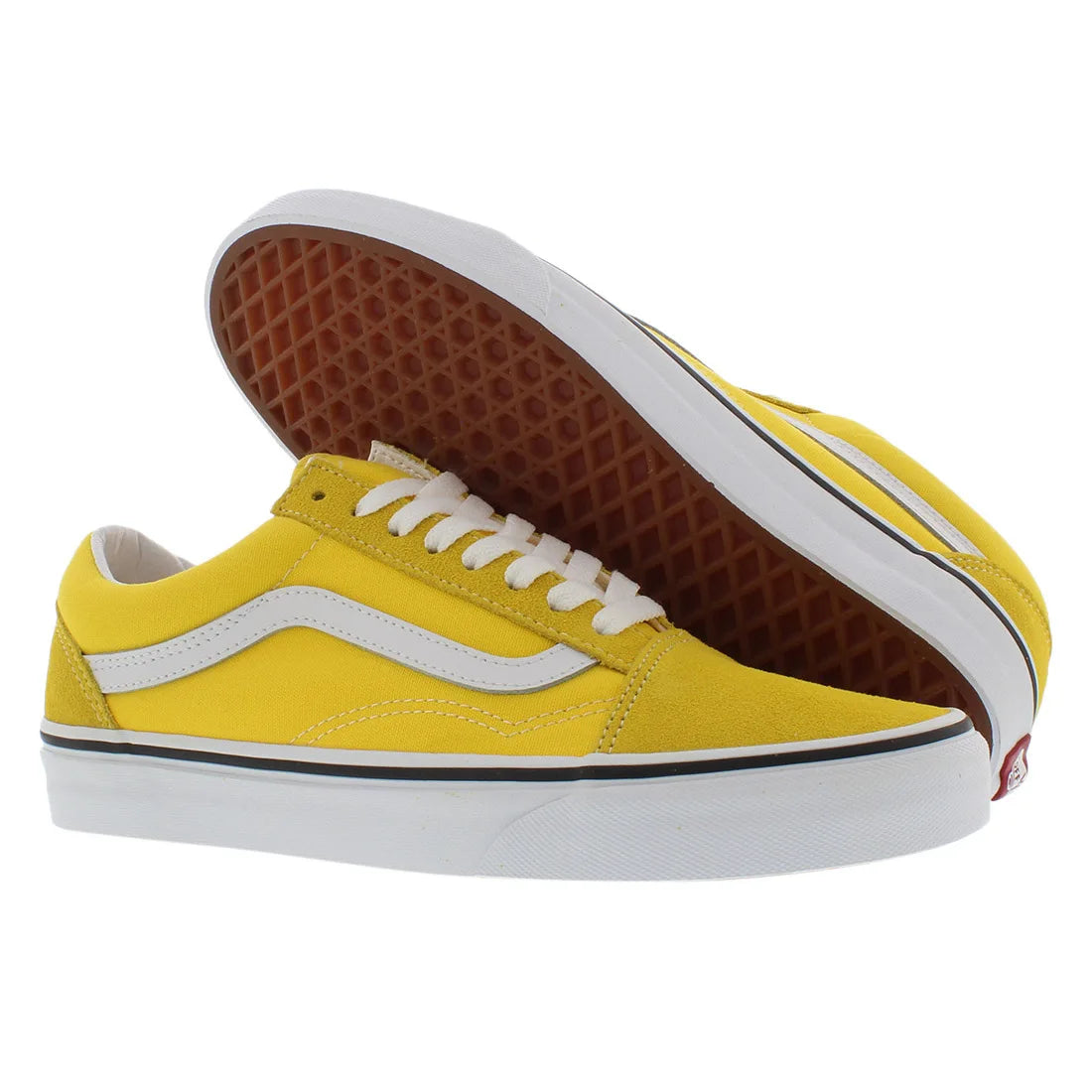 Vans Old Skool Unisex Shoes Mens 9.5/ Womens 11, Color: Cyber Yellow/White 100% Authentic