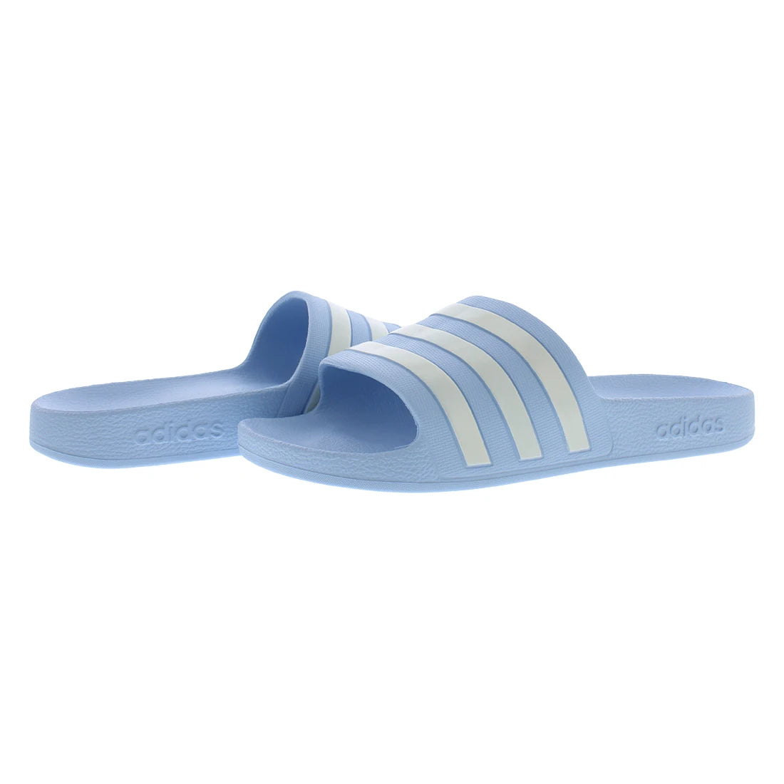 Adilette Aqua Women's Slides Glow Blue/Zero Metallic | Made in China Model MSS-IE8919 100% Authentic for