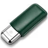 Stainless Steel Cigar Case Anti-pressure Portable Travel Leather Cigar Humidor Box