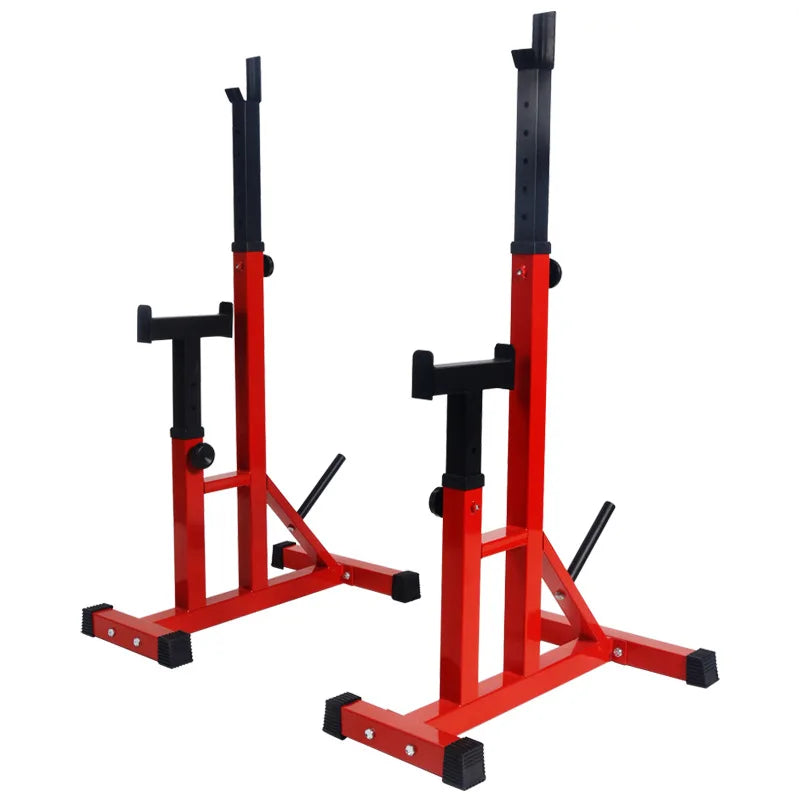 AIchen Home Gym Fitness Equipment Adjustable Barbell Squat Rack Stand with Plate Storage