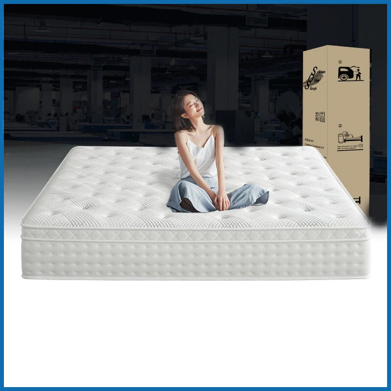 135*190*24/135*200*24CM Fabric Mattress Roll Pocket Coil Spring Mattress Full Size Bed Mattresses Bedroom Matelas Home Furniture