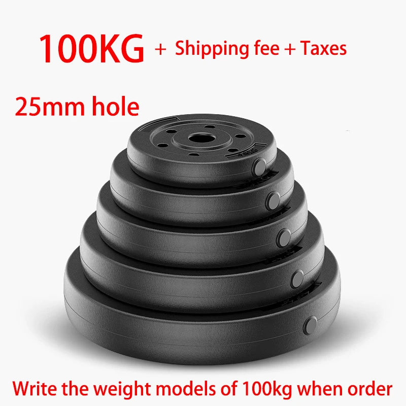 MIYAUP 100kg Total Athlete Weightlifting Training Barbell Various Specifications Weight Plates