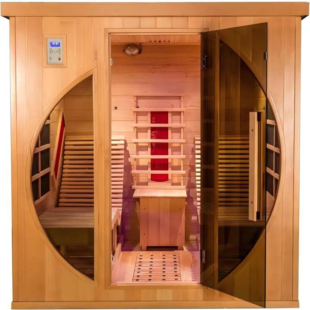 Popular Infrared Sauna Room Indoor 2 Person Hemlock Sauna Room Stock US