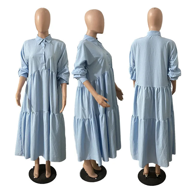 New Collection Plain Maternity Muslim With Long Sleeve Custom Made Black Lady Elegant Shirts Maxi Party Church Dresses for Women