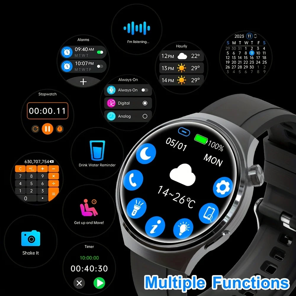 SENBONO V19 Business Men Smart Watch Answer Call Heart Rate Water Proof Sports Fitness Smartwatch Men for Android IOS