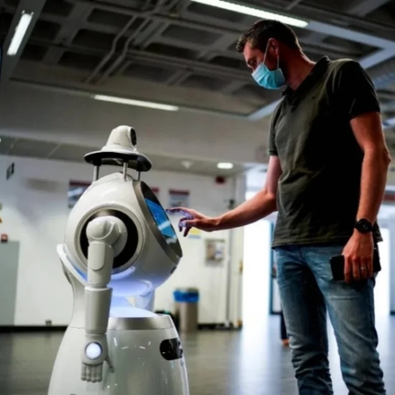 Commercial Reception Robots AI Humanoid Robot for Restaurant Hotel Guiding Reception Robot