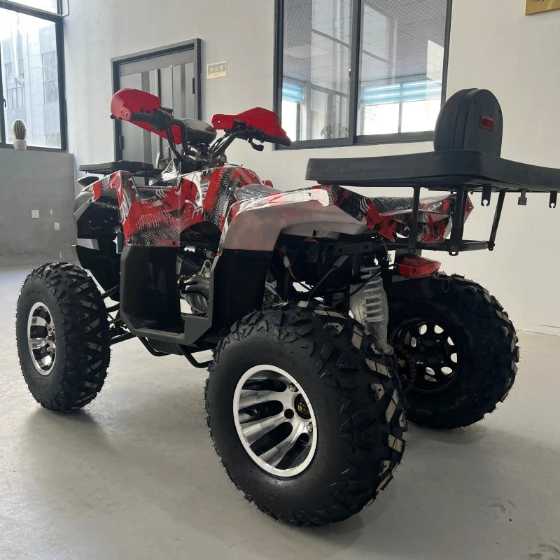 200cc 4-Stroke Automatic 2WD Gas/Diesel Quad Bike ATV with Over 1000W Power for Adults
