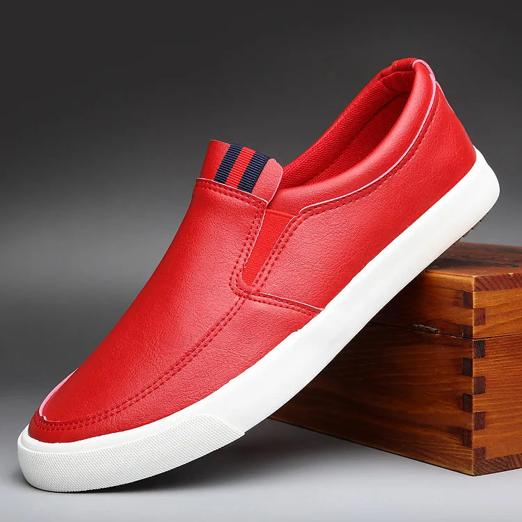 2022 New Spring and Summer Leather Casual Men's Shoes Trend Korean Customized Casual Shoes