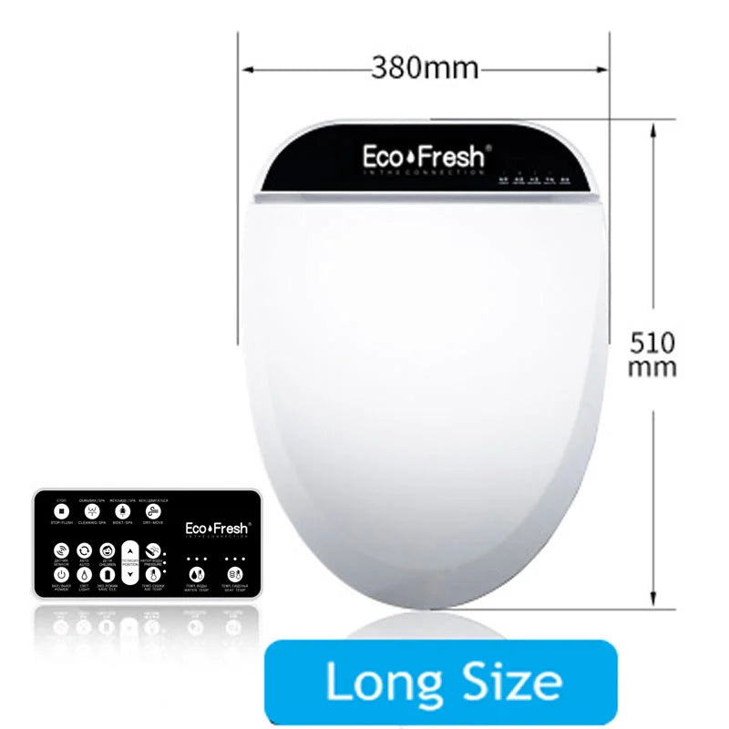 EcoFresh Smart toilet seat Electric Bidet cover intelligent bidet heat clean dry Massage care for child woman the old