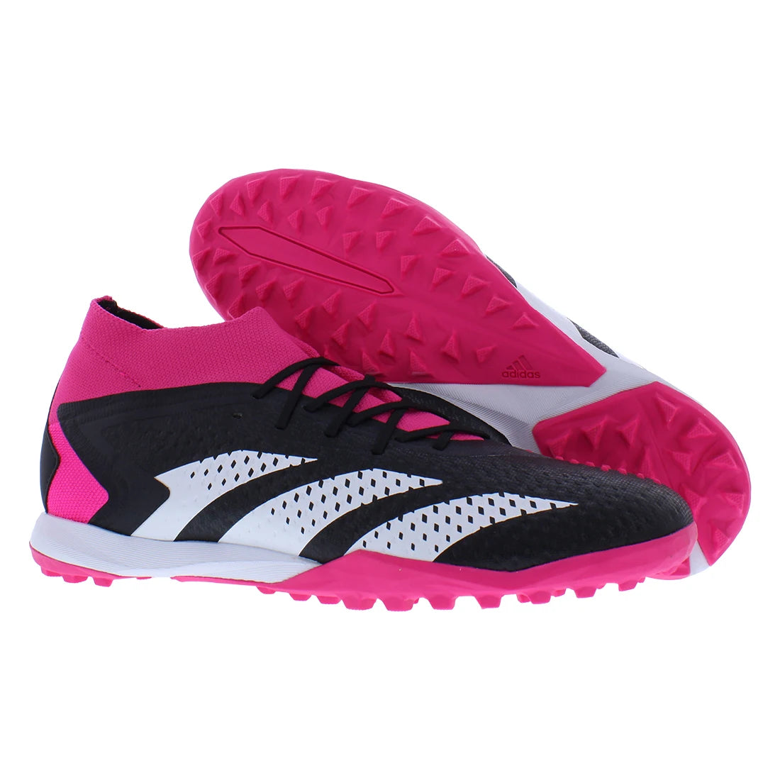 For Predator Accuracy 1 Tf Unisex Soccer Shoes Spring Core Black Cloud White Team Shock Pink Size 2 Synthetic Upper Rubber