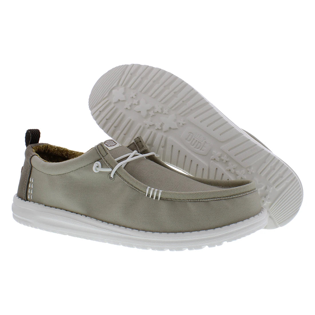 For Wally Hickory Denim Mens Shoes Color Taupe 100% Authentic Model MSS-41875214