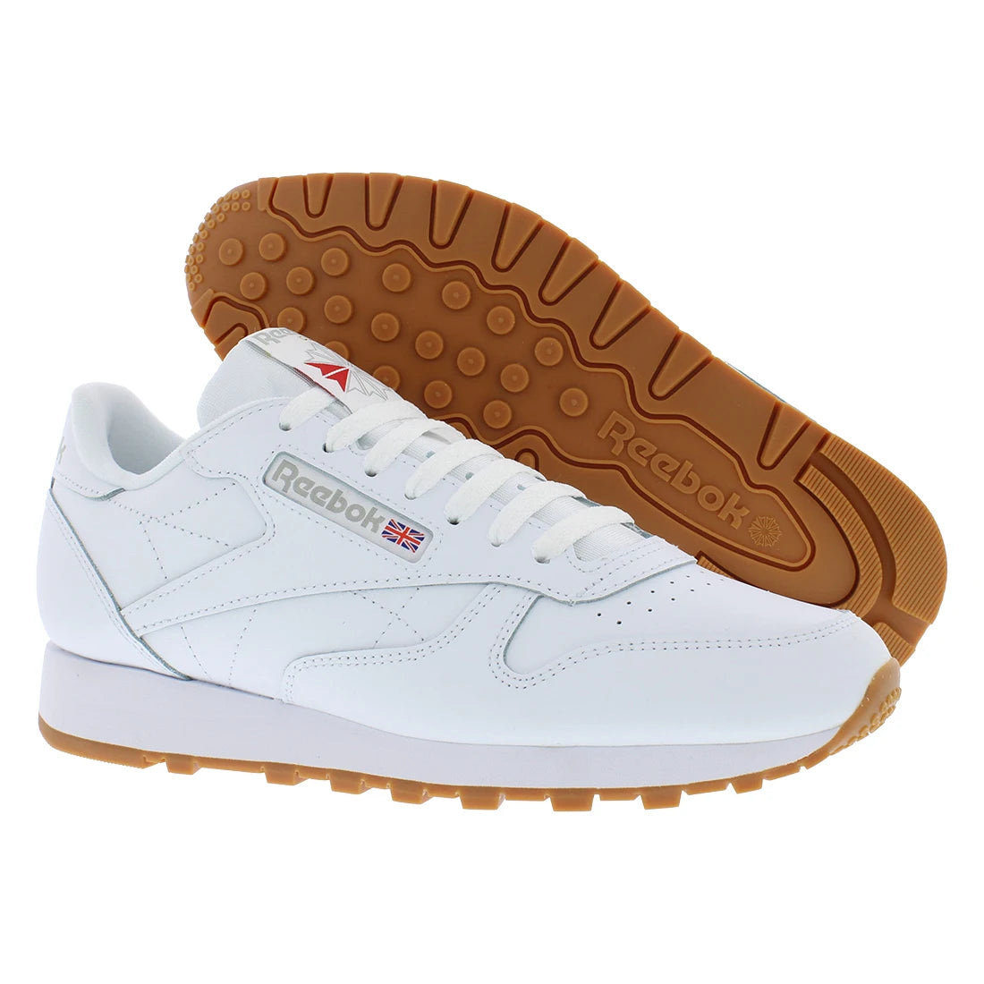 For Classic Leather Mens Shoes Color White 100% Authentic Model 100008491