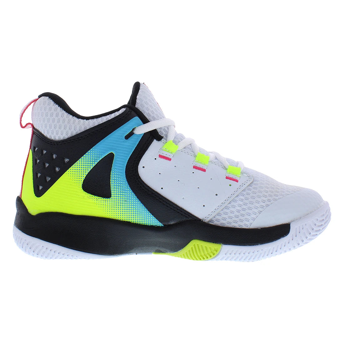 AND1 Takeoff 3.0 GS Boys Shoes Size 4 Model AD90104BWXY Colors White/Black/Safety Yellow