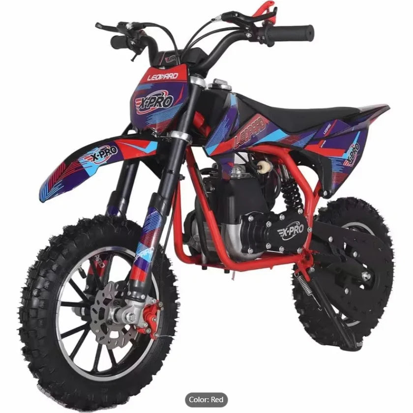 X-PRO 40CC 4-Stroke Kids' Dirt Bike Gas-Powered Off-Road Mini Bike up to 20mph No Battery Required