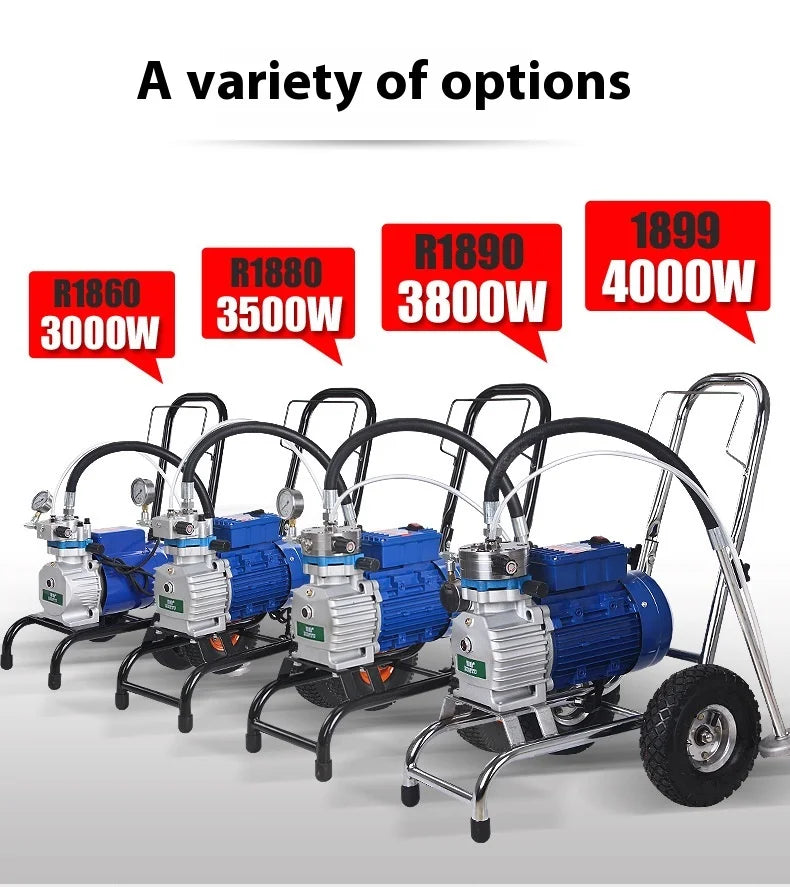 Oem Professional Diy High-pressure Airless Spraying Machine Fully Automatic Latex Paint Power Spray Gun For Interior