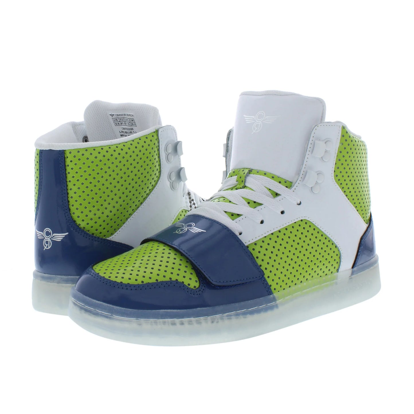 Creative Recreation Cesario XXI Mens Shoes Color Lime/Blue | 100% Authentic | Made in China | Model MSS-CRF02320