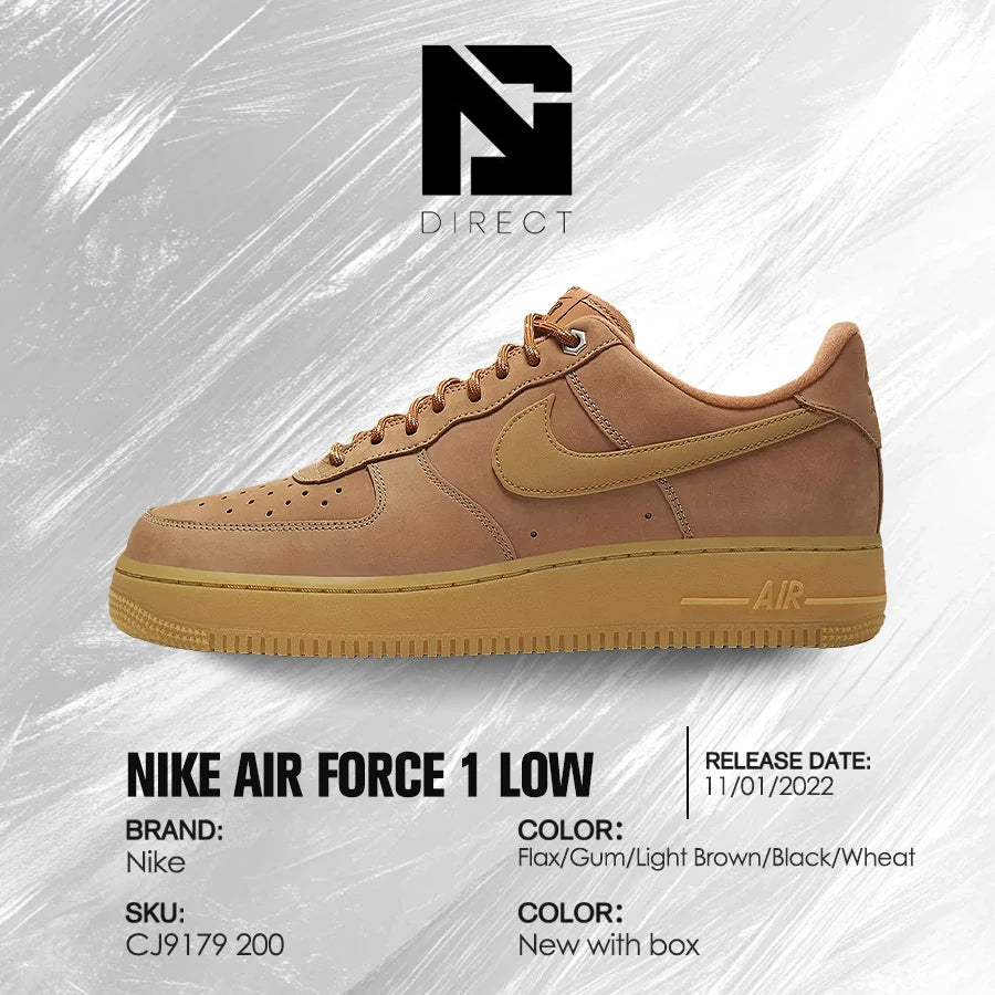 Air Force 1 Low 'flax' 2019 Men Casual Lightweight Shoes Breathable Air Force Sneakers
