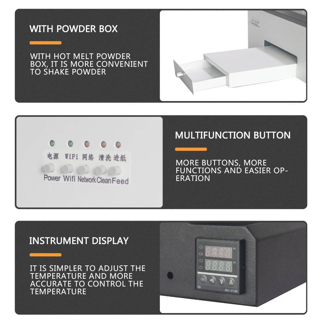 Latest Technology Auplex A4 White Ink DTF Printer and Oven All in One for Tshirt