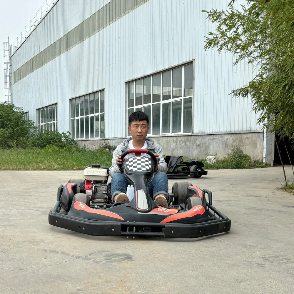 Factory Direct 200cc Karting Car Customizable Color Go Kart with Electric Fuel Watch Videos Cheap Gasoline Go Kart Manufacturer