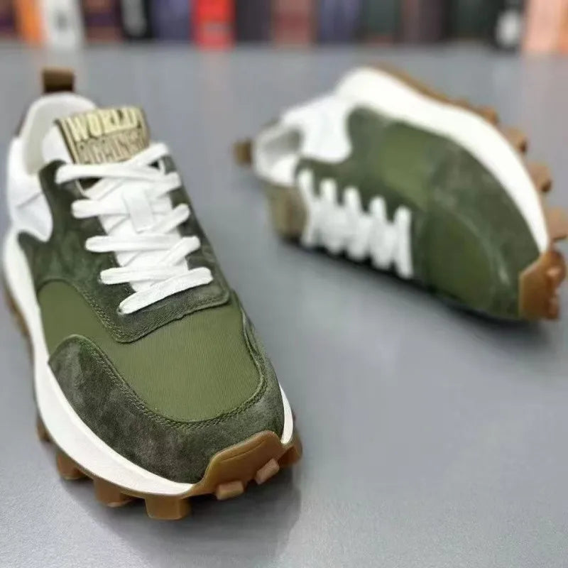 New Thick-soled Men's Casual Shoes for 2025 Durable Fashionable Comfortable Men's Height-increasing Shoes