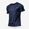 High Quality Polyester Men Running T Shirt Quick Dry Fitness O Neck T Shirt Training Exercise Clothes Gym Sport Shirt Tops