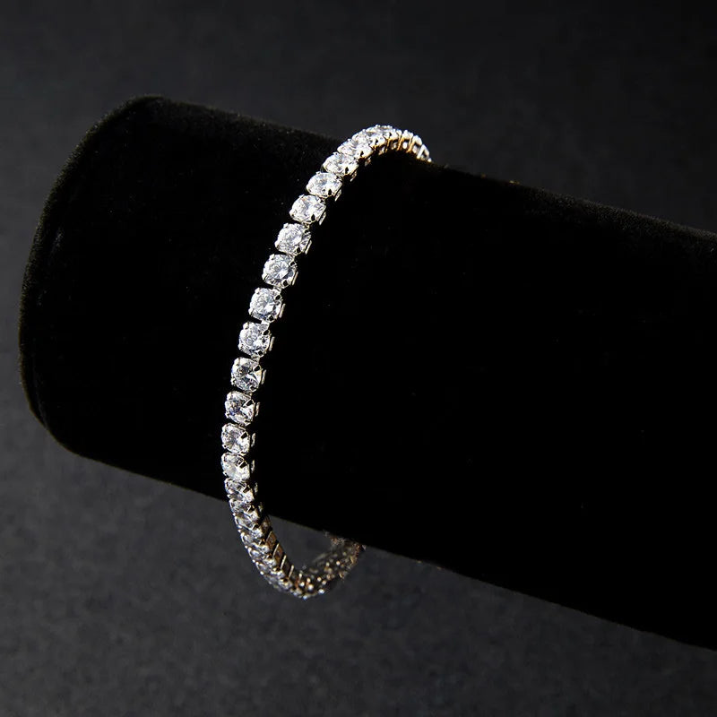 New Fashion Crystal Women's Bracelet Bangle Chains Crystal Gold Color Elastic Bracelets Hand Jewelry Wedding Accessories