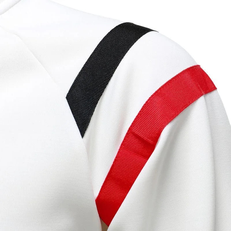 Spring and Autumn New Fashion Trend American Retro Sports Pullover Men's Casual Relaxed Breathable Large Size High-Grade Coat