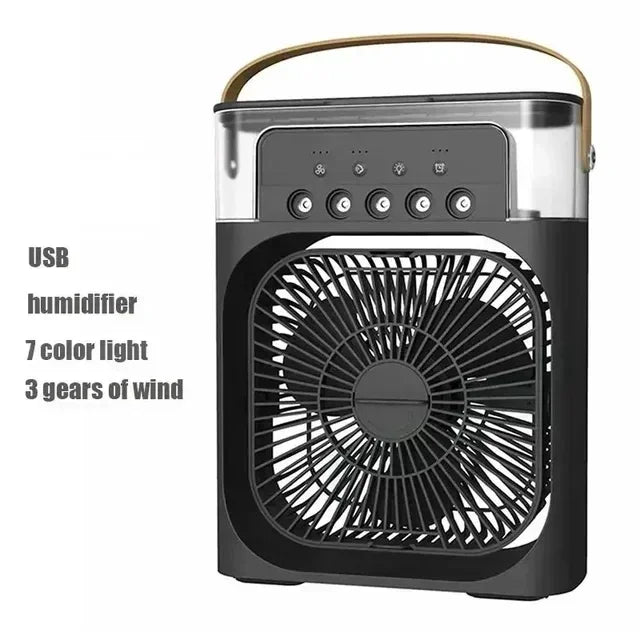 Five-hole Cooling Spray Fan Air Conditioners USB Electric Fan Desktop Air Cooler Humidifie For Student Dormitory Home and Office