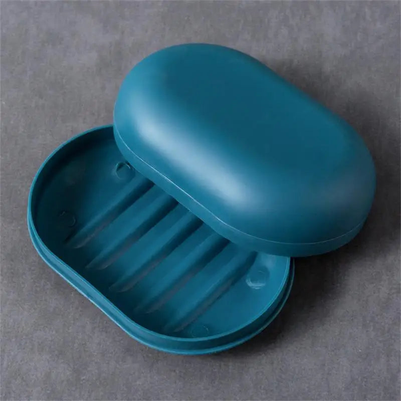 Portable Soap Box Leak Proof Soap Case Dishes Soap Box Drain Soap Holder Easy To Carry Bathroom Storage Sealed Box