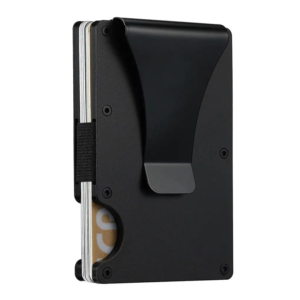 Minimalist Wallet for Men & Women - Slim RFID Wallet, Scratch Resistant, Credit Card Holder & Money Clip, Easily Removable Money