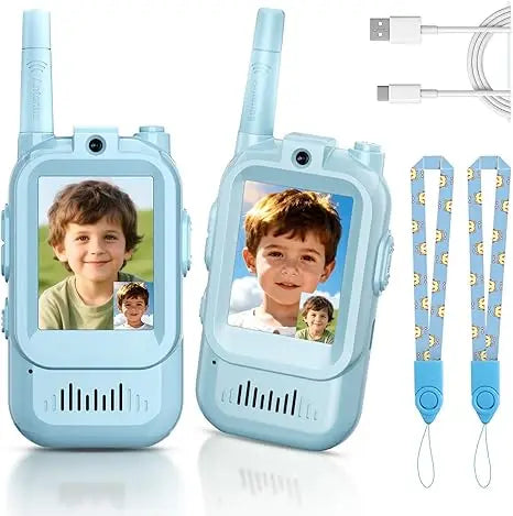NEW Airiton Kids Video Walkie Talkie Long Range No Internet Connection With Camera Toys For Home Outdoor Christmas Gifts For Kid