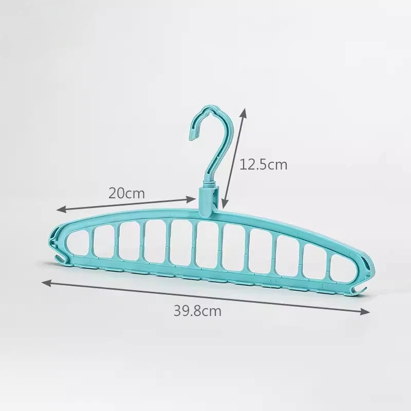 Rotating clothes hanger for both horizontal and vertical use,multifunctional clothes hanger,for household clothes drying storage