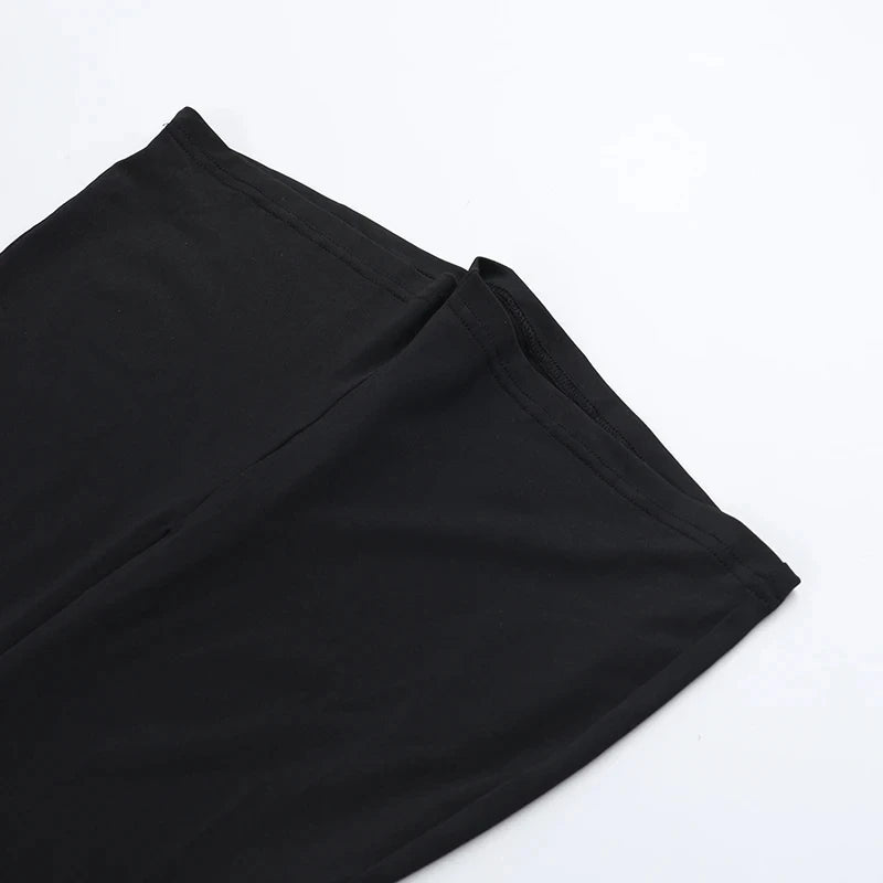 QNQO Black Rompers for Women V-Neck Chic Casual Playsuits Spring Summer 2025 New Fashion Female Long Sleeve Comfortable Rompers