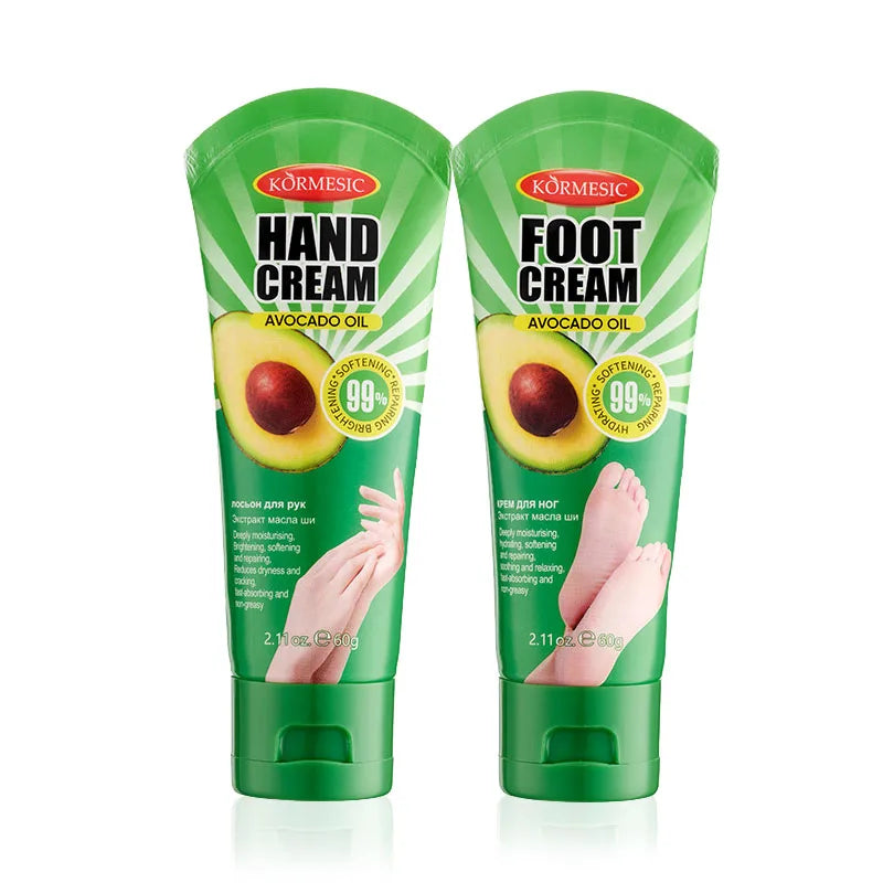 KORMESIC Avocado Hand Foot Cream Moisturizing Nourishing Anti-Wrinkle Hydrating Hands and Feet Skin Care