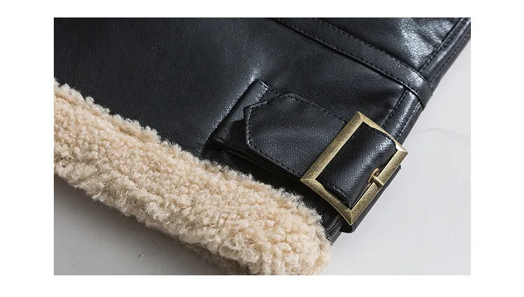 Jackets Man Winter Leather Warm Coats Motorcycle Leather Jacket Velvet Thickened Coat High Brand Street Wear Clothing Men New