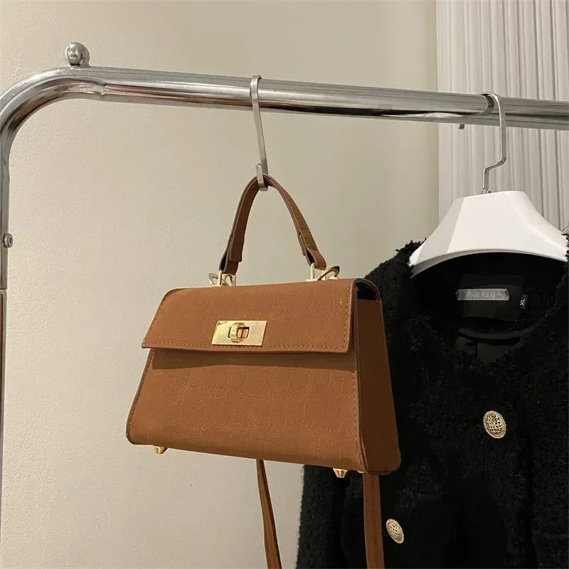 Women's Plaid Crossbody Bag PU Leather - Lightweight Shoulder Purse for Office, Commute & Travel 크로스백