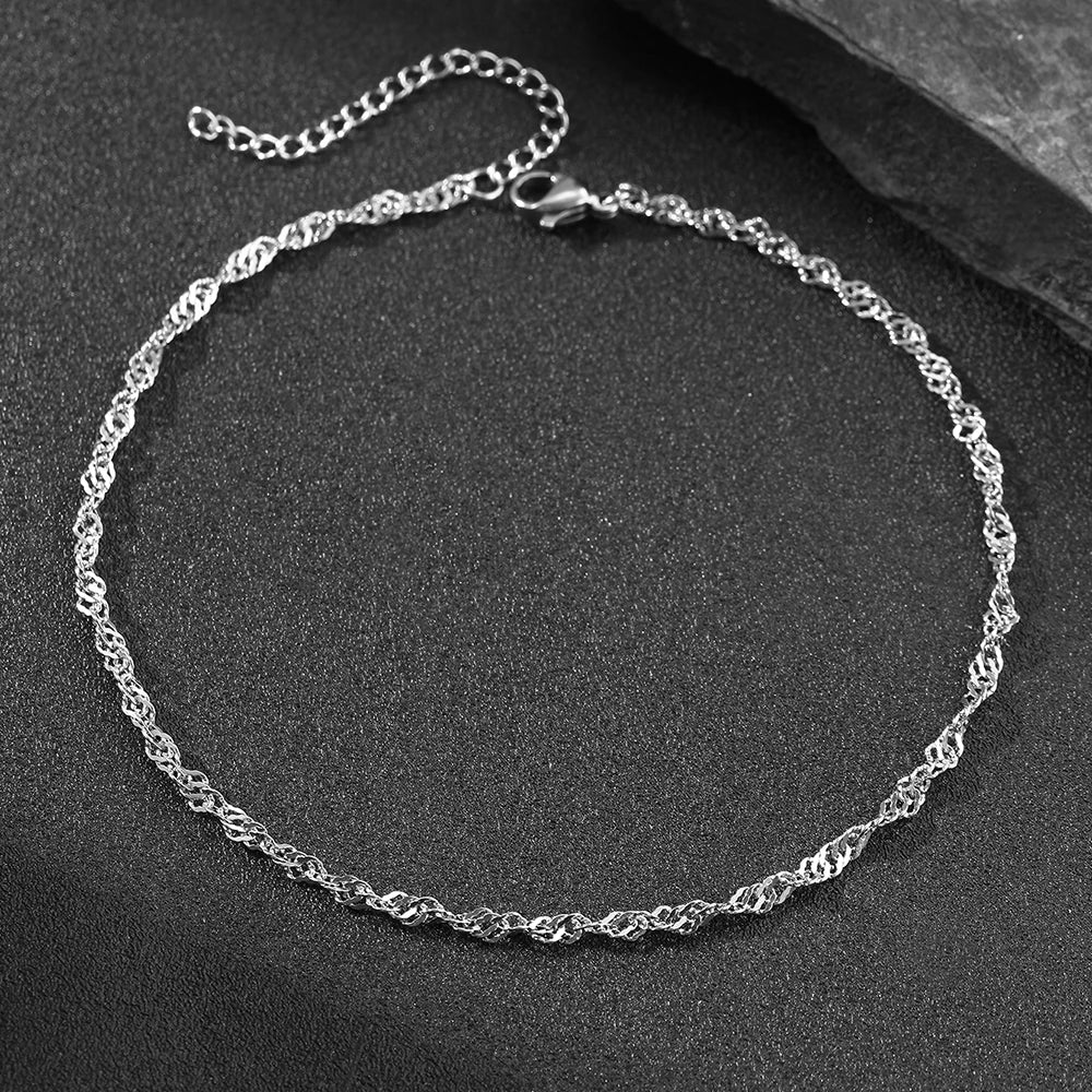Stainless steel anklet Premium sense of simplicity small delicate anklet New popular light luxury chain anklet For Women Jewelry