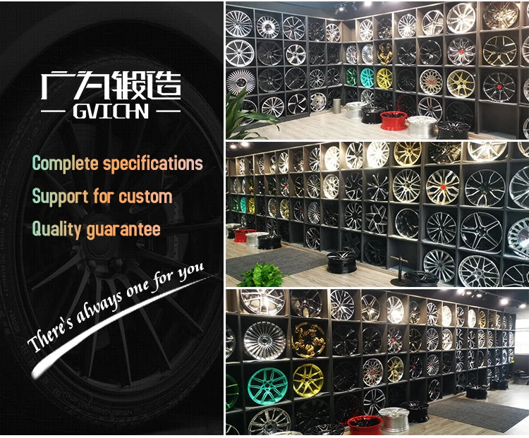 6061-T6 Aluminum Alloy Car Rim Custom Forged Car Alloy Wheels With 24 Inch PCD 5*112 5*120 5*114.3