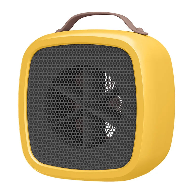 Home mini multifunctional air heater, USB silent powerful small square heater, fast heating fan, office desktop electric heater.