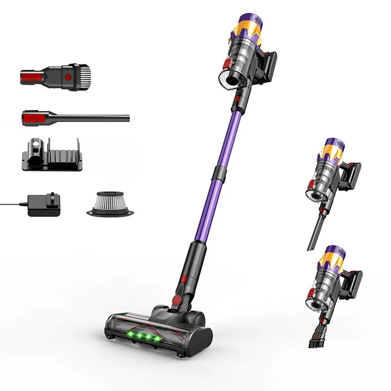 IDEACH V18 550W 50kPa Handheld Wireless Vacuum Cleaner with Touch Display Detachable Battery 40mins Electric Broom for Home,Car