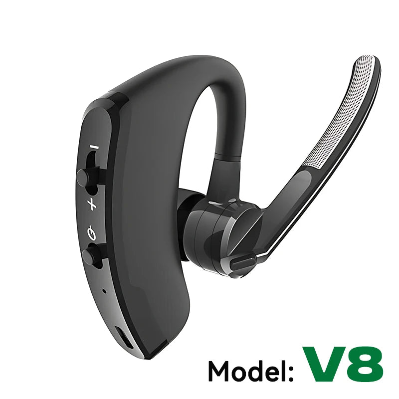 V8 V9 Wireless Bluetooth Business Headset Ear-Hook Left Right Ear Universal Earphone Long Standby With HD Mic Call Sport Music