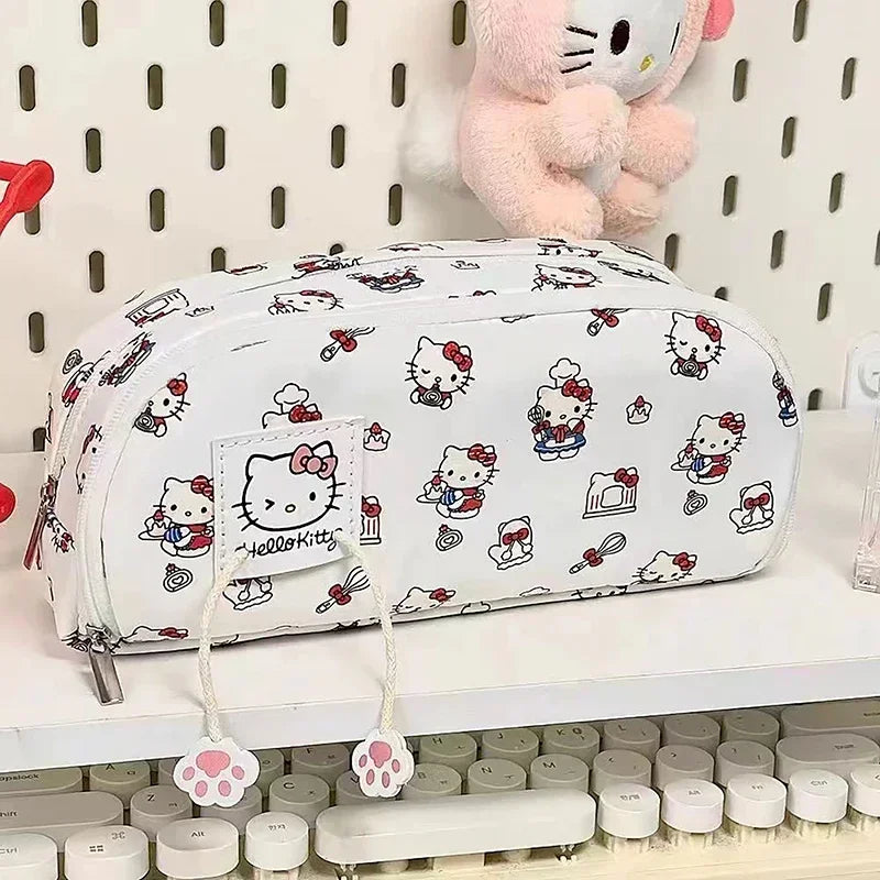 Large Capacity Multifunctional Cartoon Pencil Case Cute Pochacco Kt Cat Printed Pattern Pencil Box School Supplies Gifts